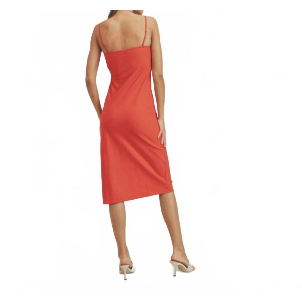 NEW LUSH crimson cutout dress in red - Picture 4 of 8
